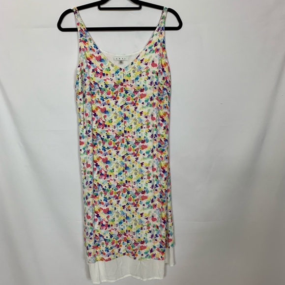 CAbi Dresses & Skirts - Cabi Watercolor Summer Sun Dress